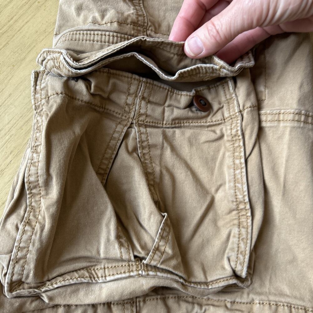 Hollister Khaki Tan Cargo Shorts Men 33 Vintage Beach Summer Skate Y2K - Picture 5 of 7